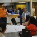 St. Mary’s Catholic Church hosts resource meal for tornado victims